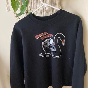 Medium cropped goth mom sweater
